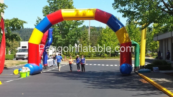 Use an inflatable arch to welcome guests to your event Use an inflatable arch to welcome guests to your event