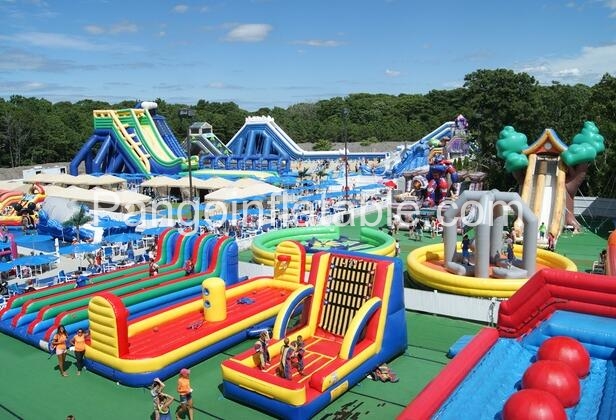 An inflatable fun city is good An inflatable fun city is good