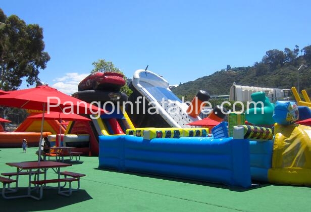 An inflatable fun city is good An inflatable fun city is good