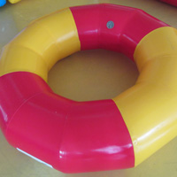 Red and yellow inflatable swim ringGW149