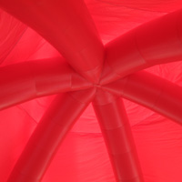 red inflatable tentGN095