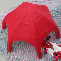 red inflatable tentGN095