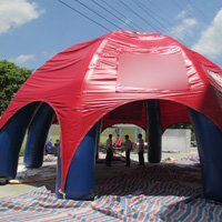 red inflatable dome tentGN090