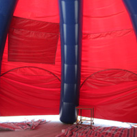 red inflatable dome tentGN090