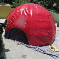 red inflatable dome tentGN090