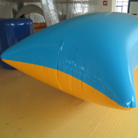 Yellow and blue inflatable springboardGW141