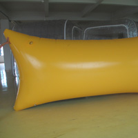 Yellow and blue inflatable springboardGW141