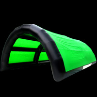 Green and black arch inflatable tentGN101