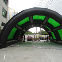Green and black arch inflatable tentGN101