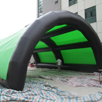 Green and black arch inflatable tentGN101