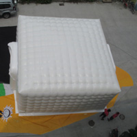 White flat-top inflatable tentGN100