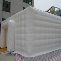 White flat-top inflatable tentGN100