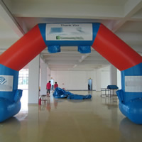 Blue and red Inflatable ArchGA142
