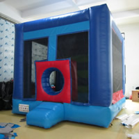 Blue mini inflatable bouncerGB505