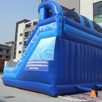 Blue Inflatable Double SlidesGI152