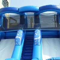 Blue Inflatable Double SlidesGI152