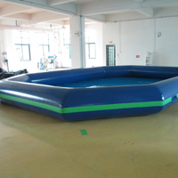 Dark blue inflatable poolGP073