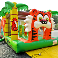 inflatable tiger Obstacle slidesGE143