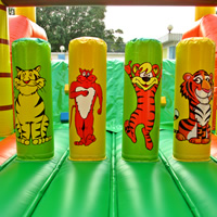 inflatable tiger Obstacle slidesGE143