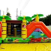 inflatable tiger Obstacle slidesGE143