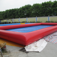 red inflatable poolGP074