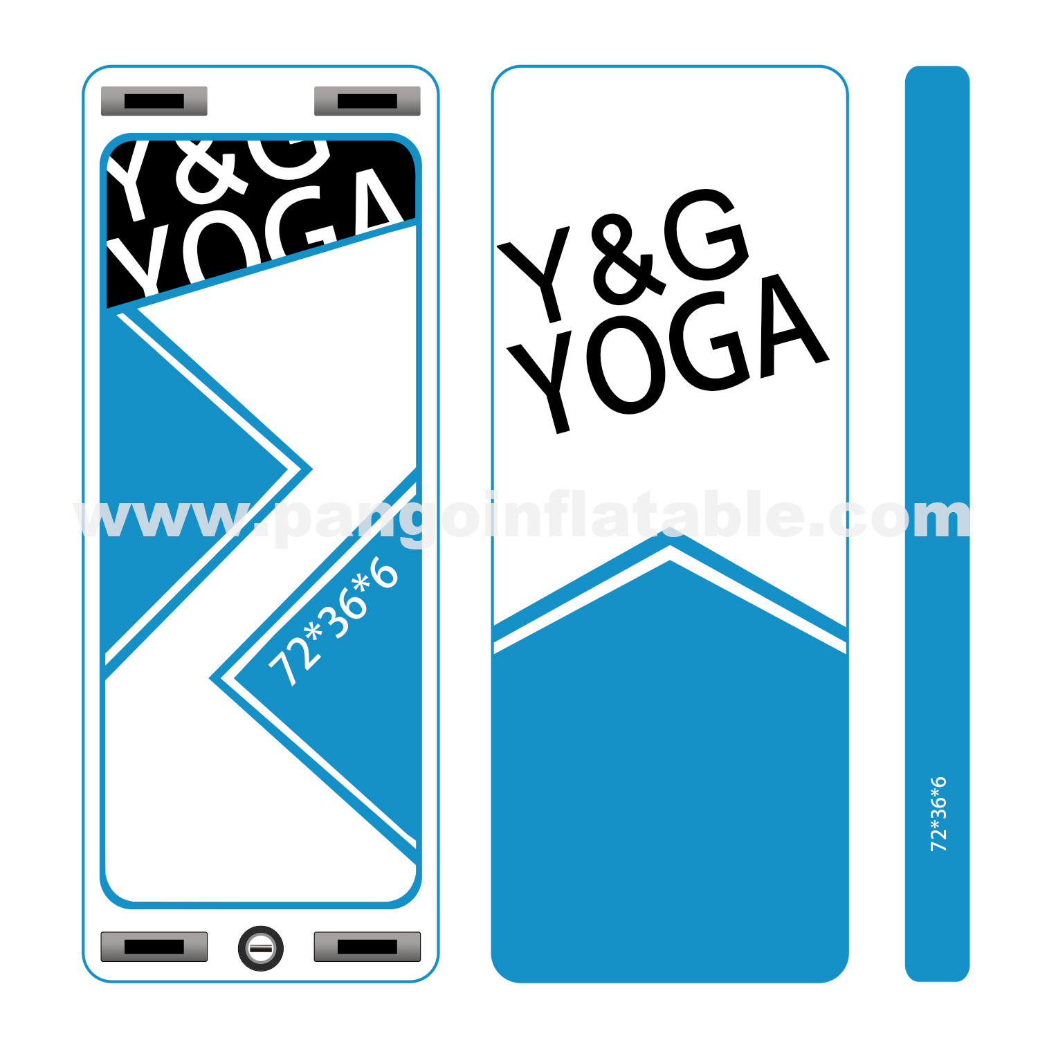 blueness Inflatable Yoga Paddle BoardYG-012