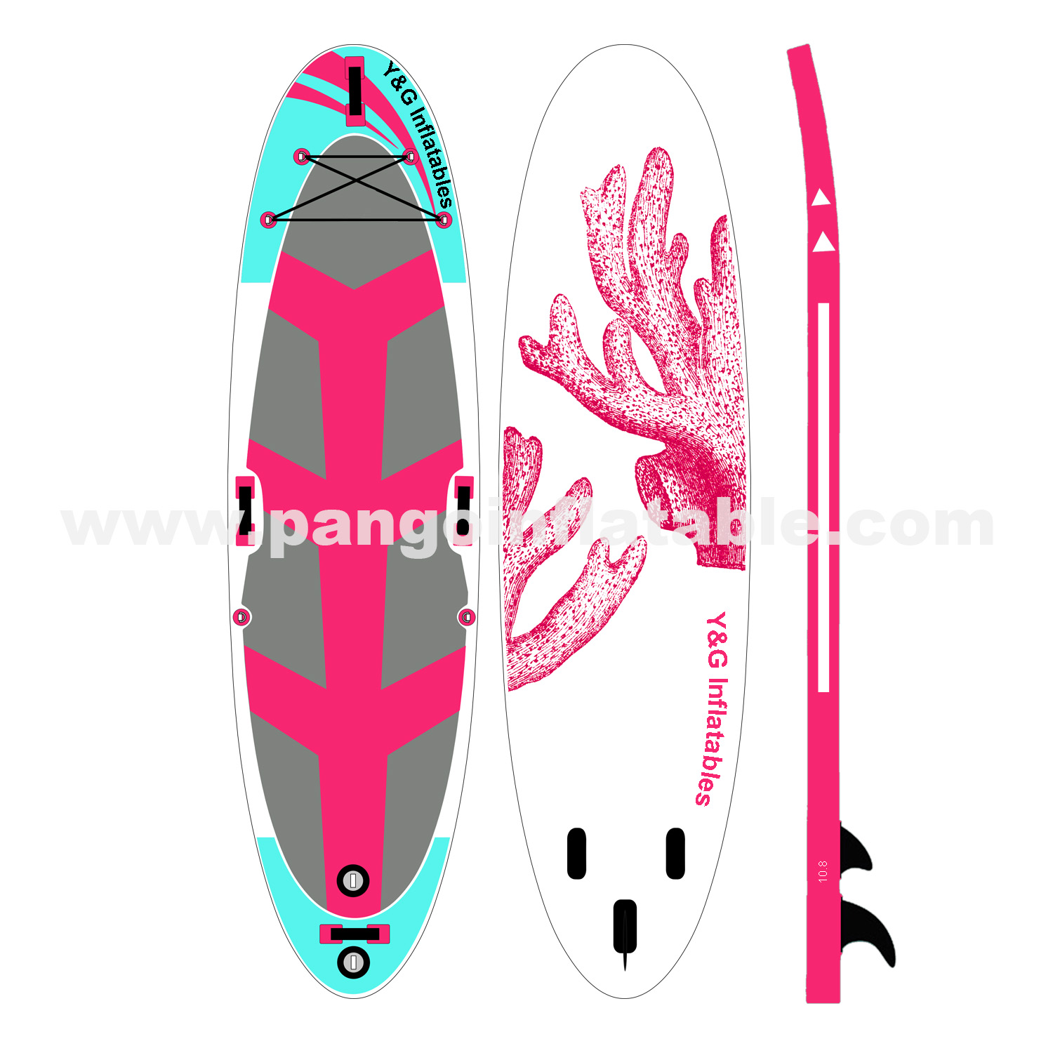 [YG-34]Red Coral Inflatable Sup