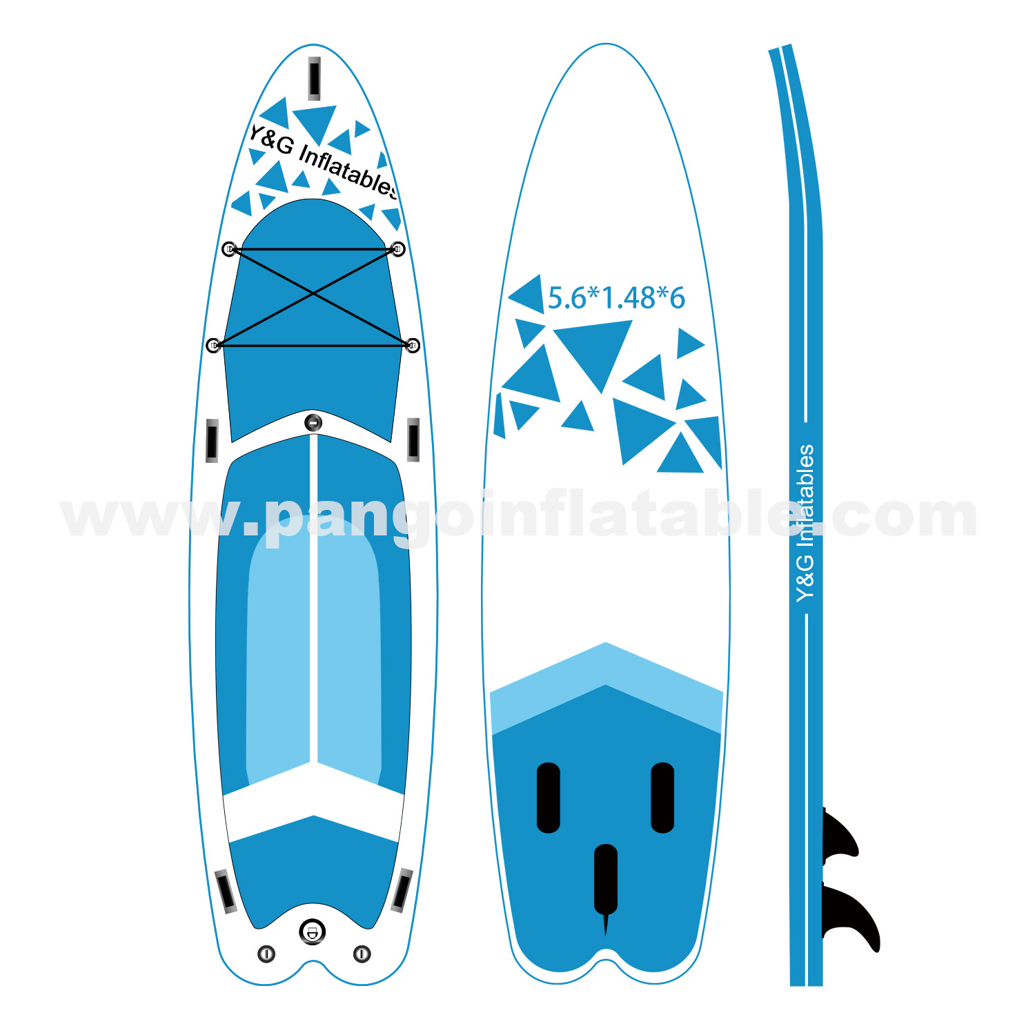 Blueness Graphics Inflatable SUPYG-024