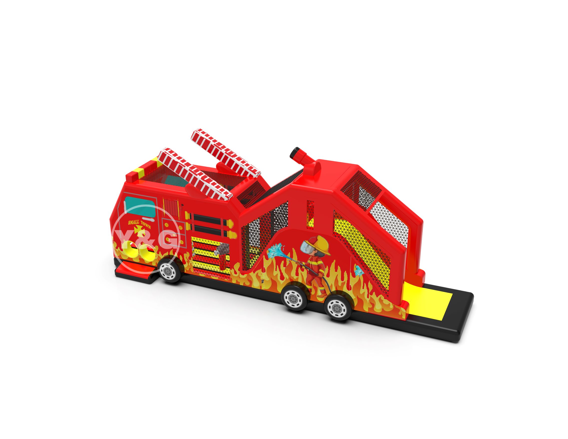 Fire Truck Inflatable GamesGN-104