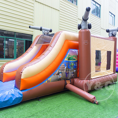 Turret Inflatable Combo Inflatable SlideYGC37