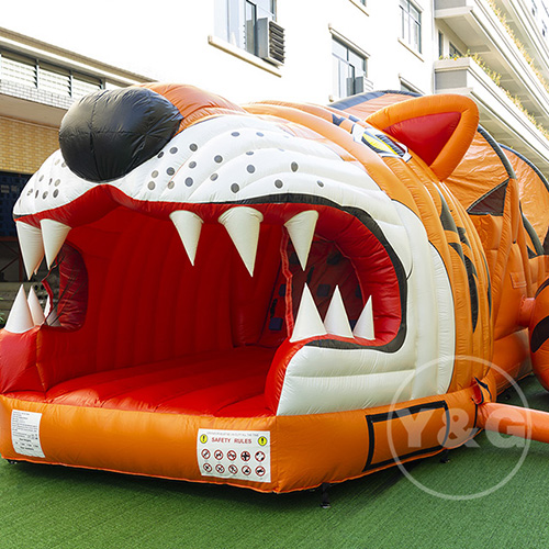 The big tiger kids inflatable obstacleYGO Tigher