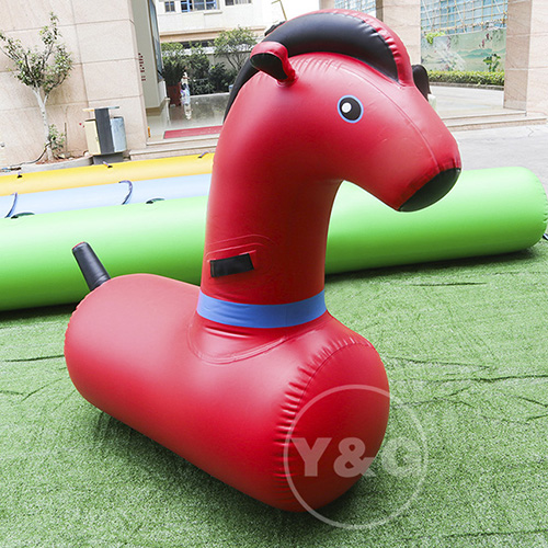 Horses Inflatable Horse Racing GameAKD115-Red