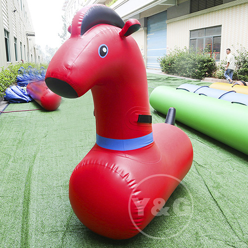 Horses Inflatable Horse Racing GameAKD115-Red