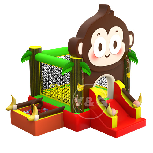 Monkey Slip And Slide Bounce House01