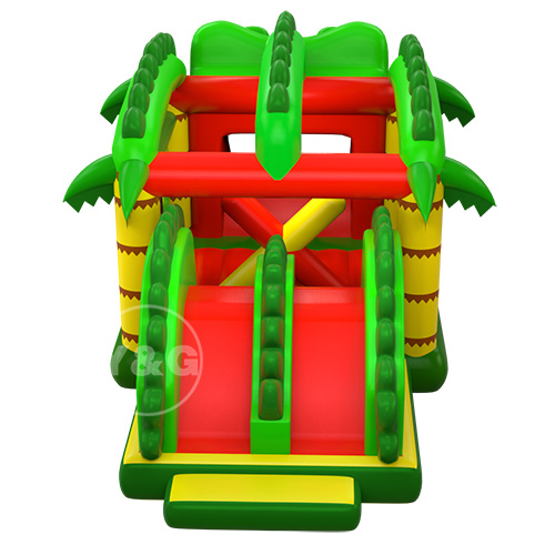 Crocodile Bouncy Castle With Slide02