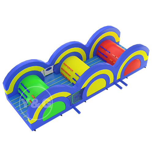 Bounce House Obstacle Course Race01