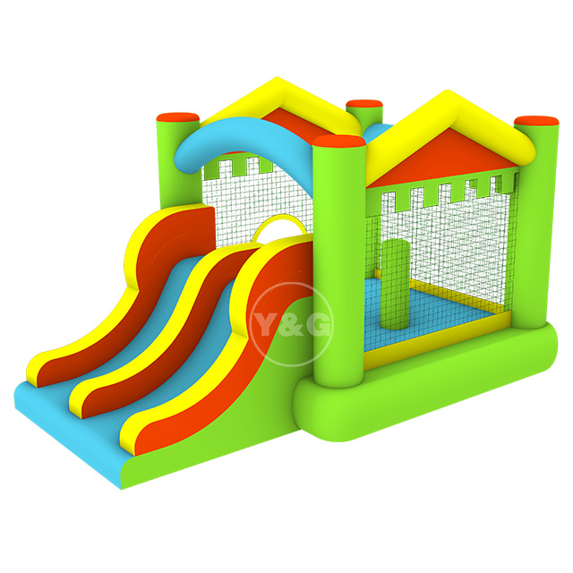 Small bouncy castle with double slideY21-D04