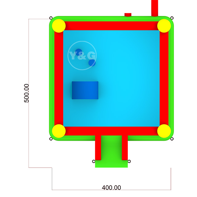 inflatable bouncer house with obstacleY21-D08