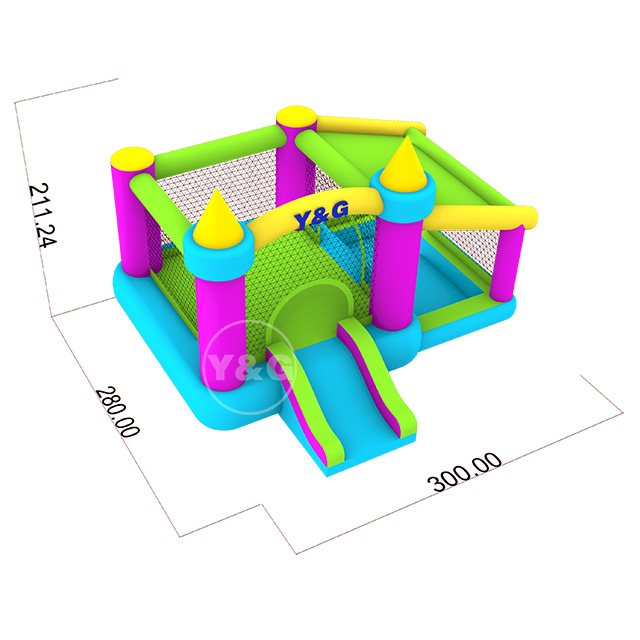 Colourful Bouncer castle with ball pitY21-D09