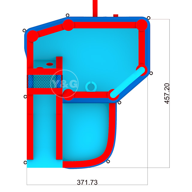 Jumping bouncy house with slide&poolY21-D15