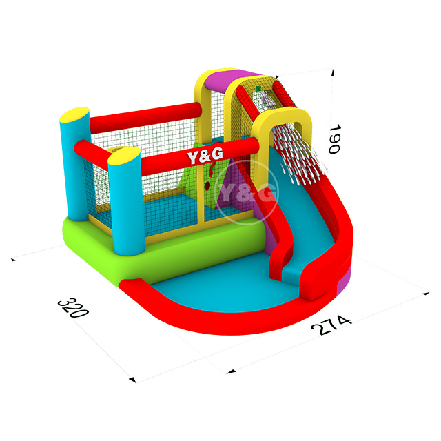 Waterpark slide pool bouny house comboY21-S01