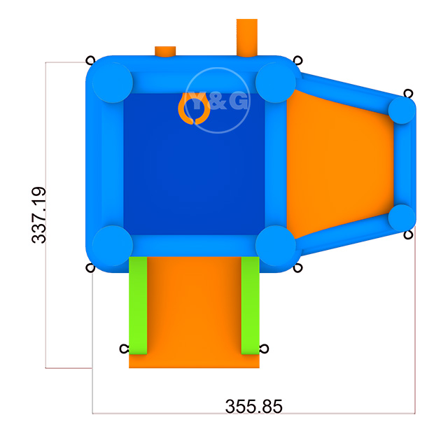 Mini bouncy castle with ball pitY21-D01