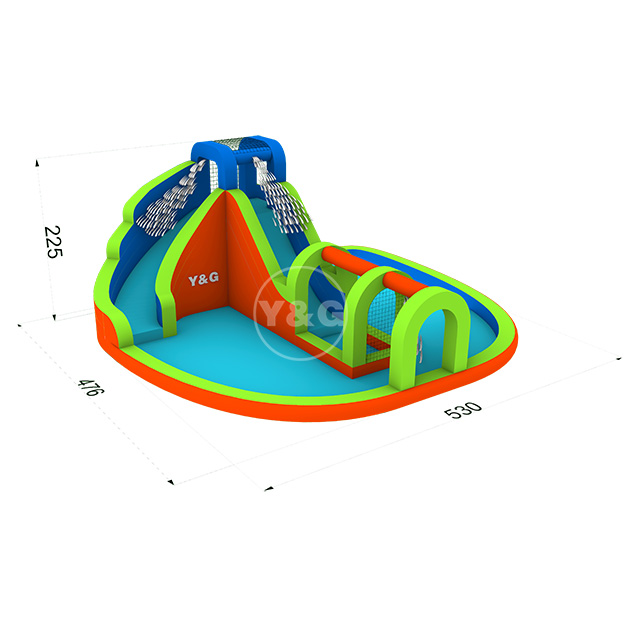 Huge inflatable waterslide splash poolY21-S03