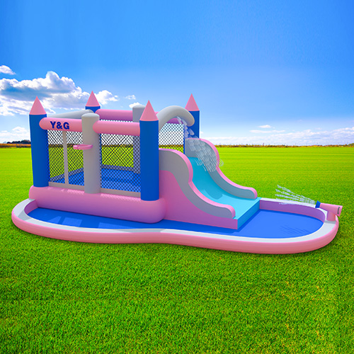 Pink waterpark combo slide for kidsY21-S10