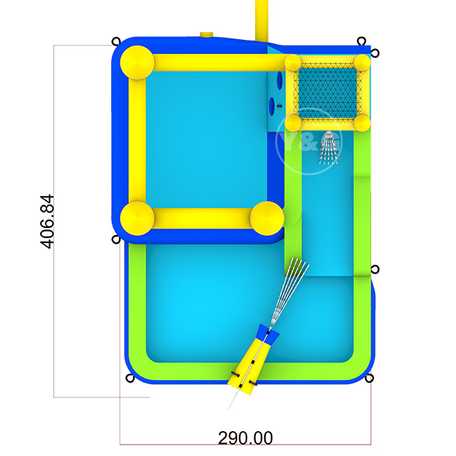 Bouncy castle combo Slide and loopY21-S11