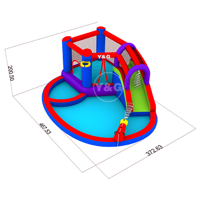 Waterpark combo splash pool playhouseY21-S14