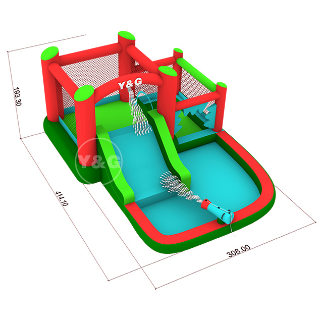 Bouncy house combo slide and poolY21-S17