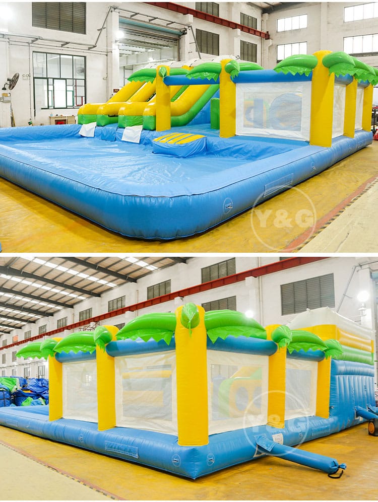 S23-17Nice Inflatable Water Slide with Pool Nice Inflatable Water Slide with PoolS23-17