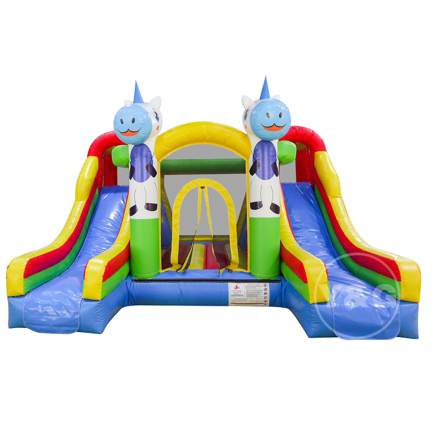 Blue Unicorn Inflatable Bounce HouseYG-156