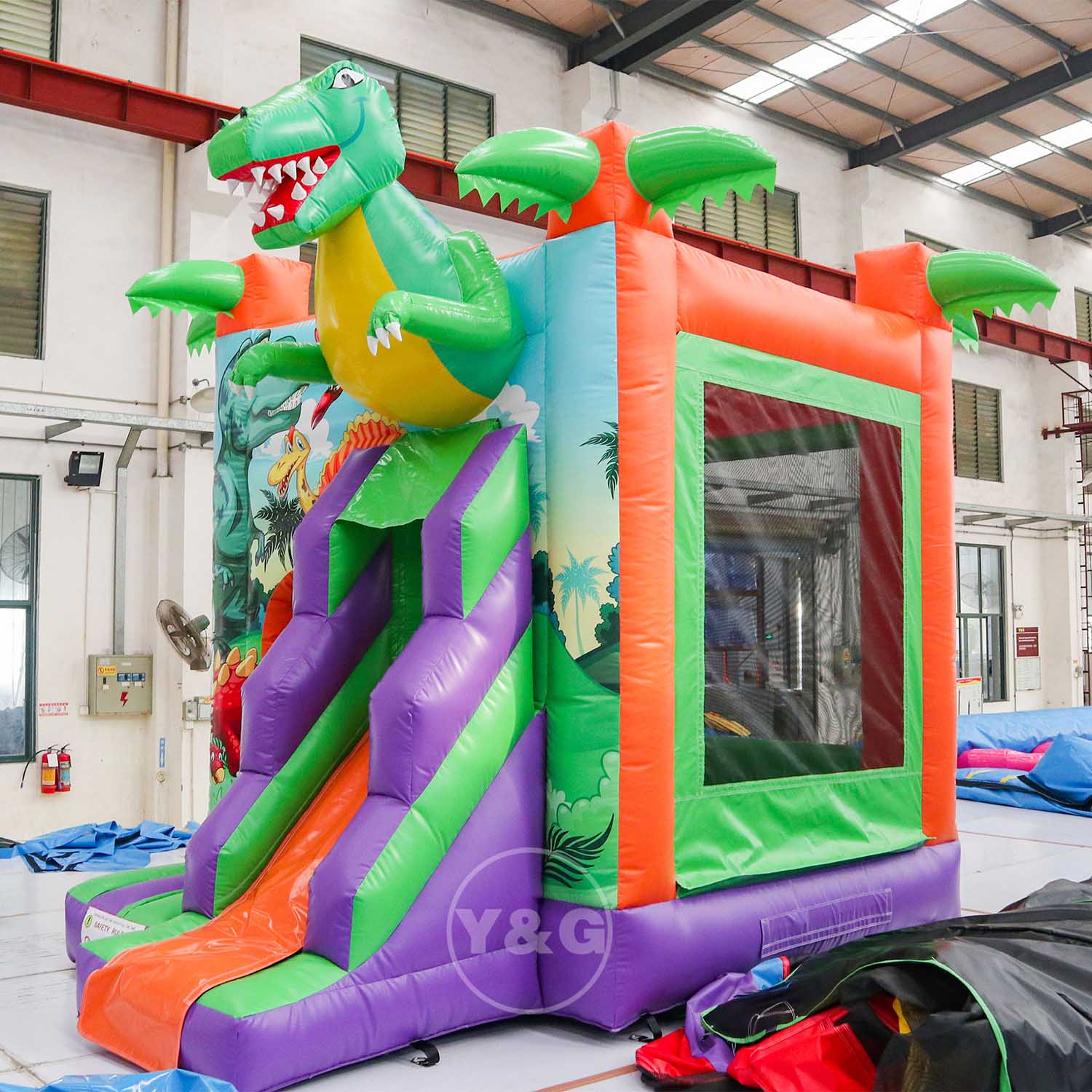YYG-153Cute Dinosaur Inflatable Bounce House Cute Dinosaur Inflatable Bounce HouseYYG-153